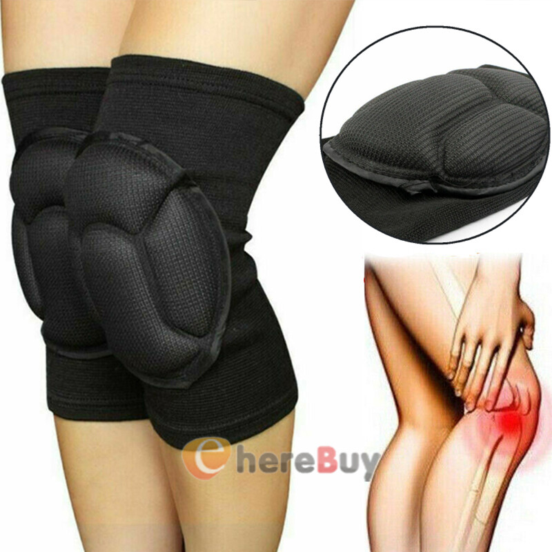2pcs knee Pads for Construction Work Gardening Nonslip Safe Leg Protectors Black