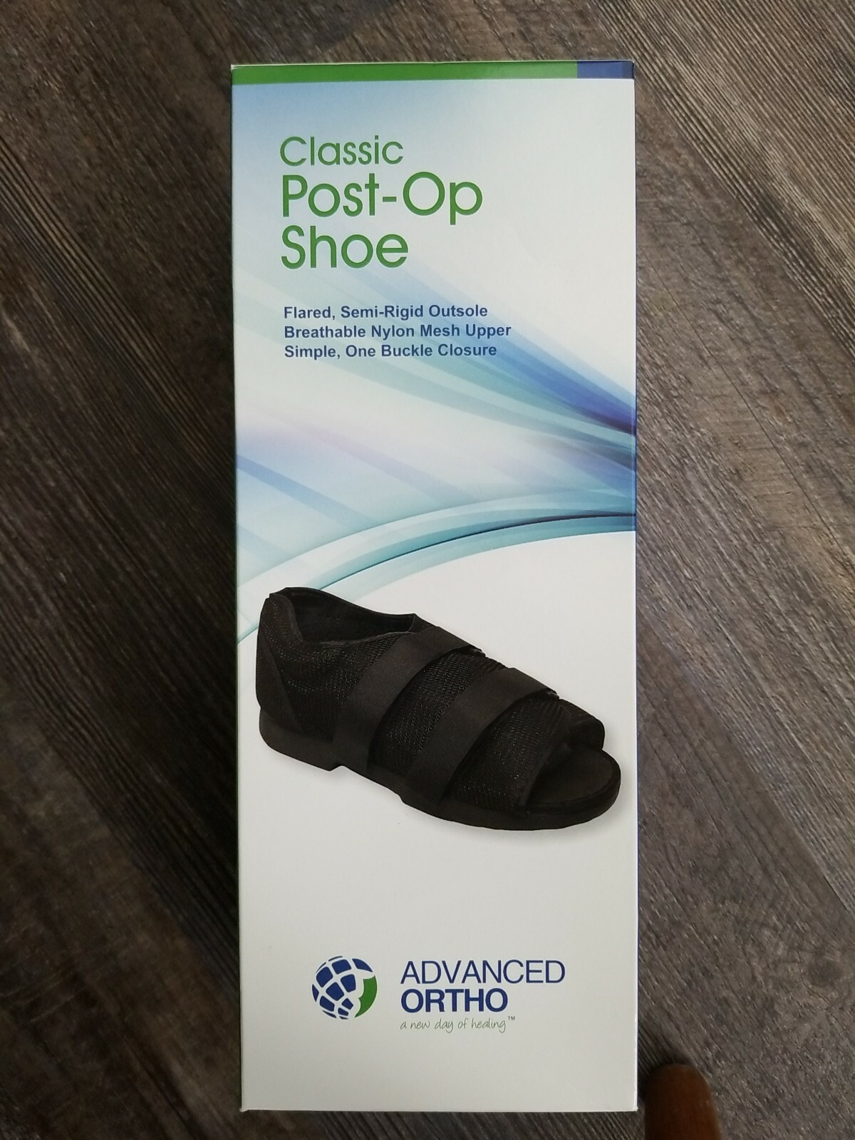 Advanced Ortho 899906 Classic Post-Op Shoe, Black, Men’s Md.