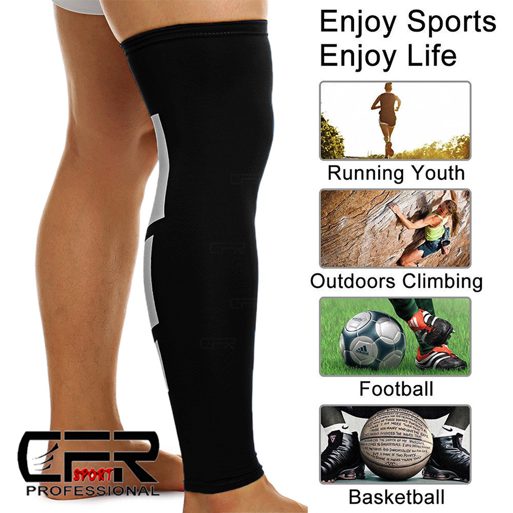 Men Women Calf Leg Support Varicose Veins Knee Compression Sleeve Socks Running