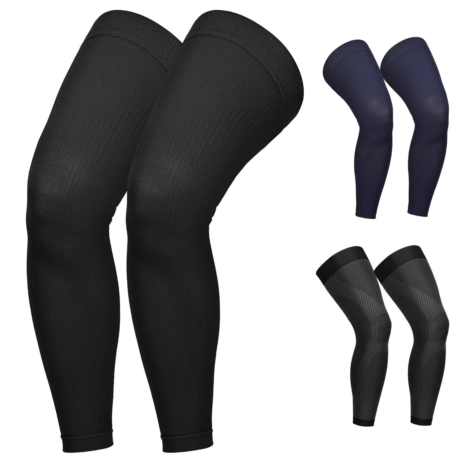 Full Leg Compression Sleeves, Unisex, Thigh High Compression Stocking 20-30mm…