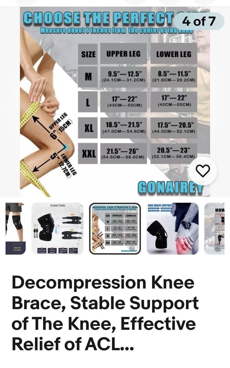 Decompression Knee Brace, Stable Support of The Knee, Effective of ACL, Arthr…