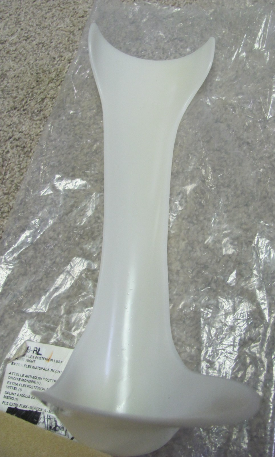 Extra Flex Posterior Leaf Splint – Size Large – Right (New)