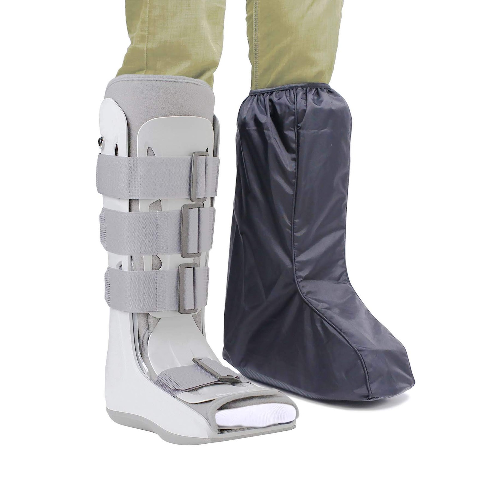 Tall Medical Walking Boot Fracture Cast Brace Slip Resistant Sole XL