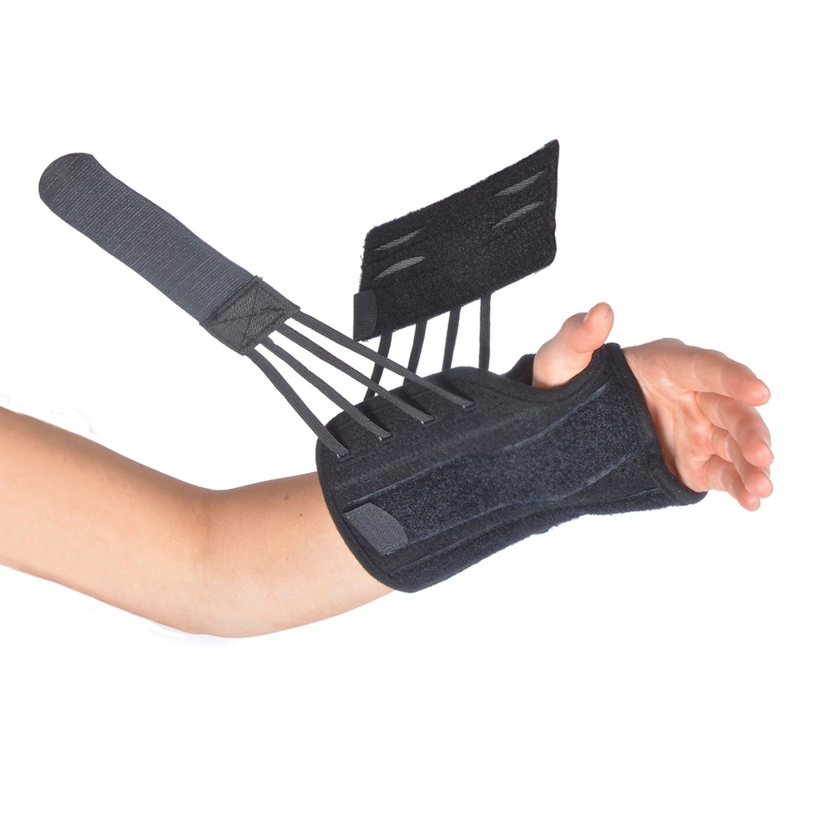 Titan Wrist Single-Pull Lace Closure / Hook and Loop Strap Closure Wrist Brace