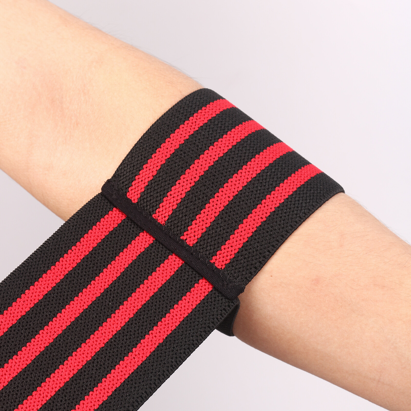 Elastic Elbow Arm Support Sleeve Brace Grip Straps Wrap Gym Power Weight lifting