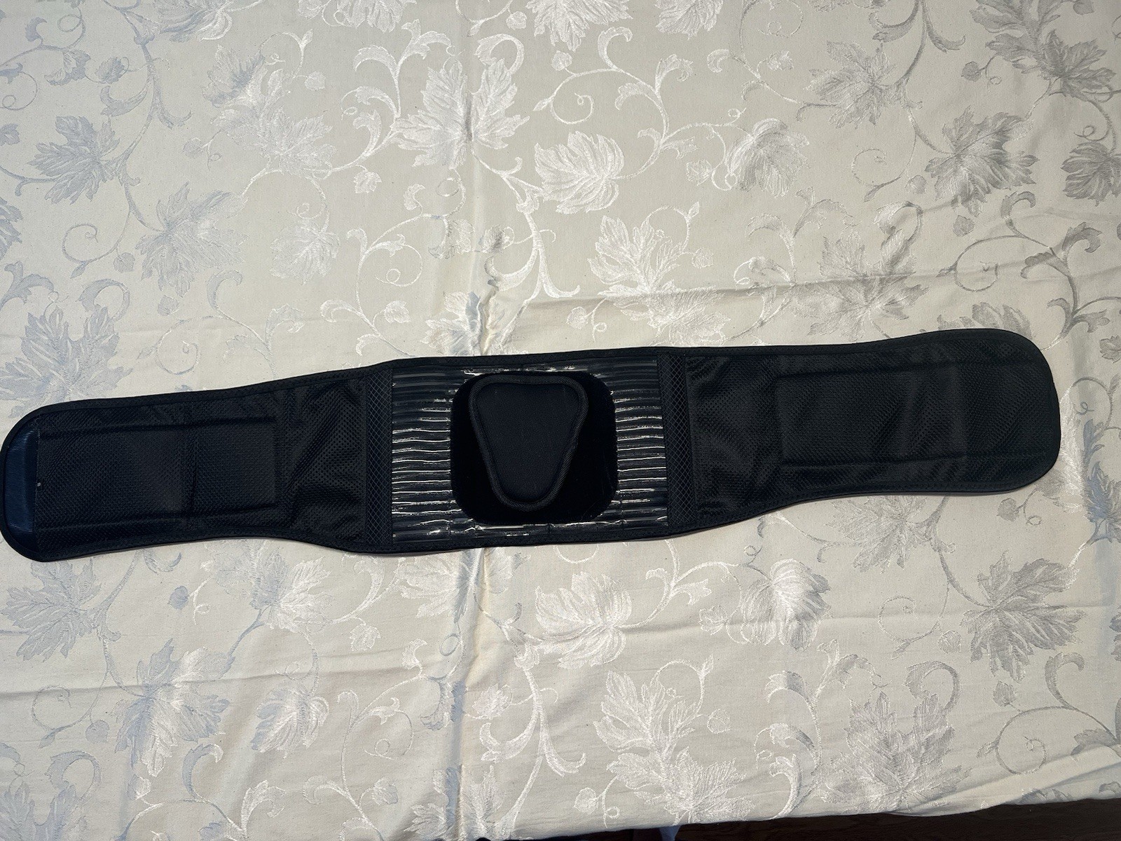 SPARTHOS Lower Back Brace Size Small Black Adjustable Support Titan Lumbar Pad
