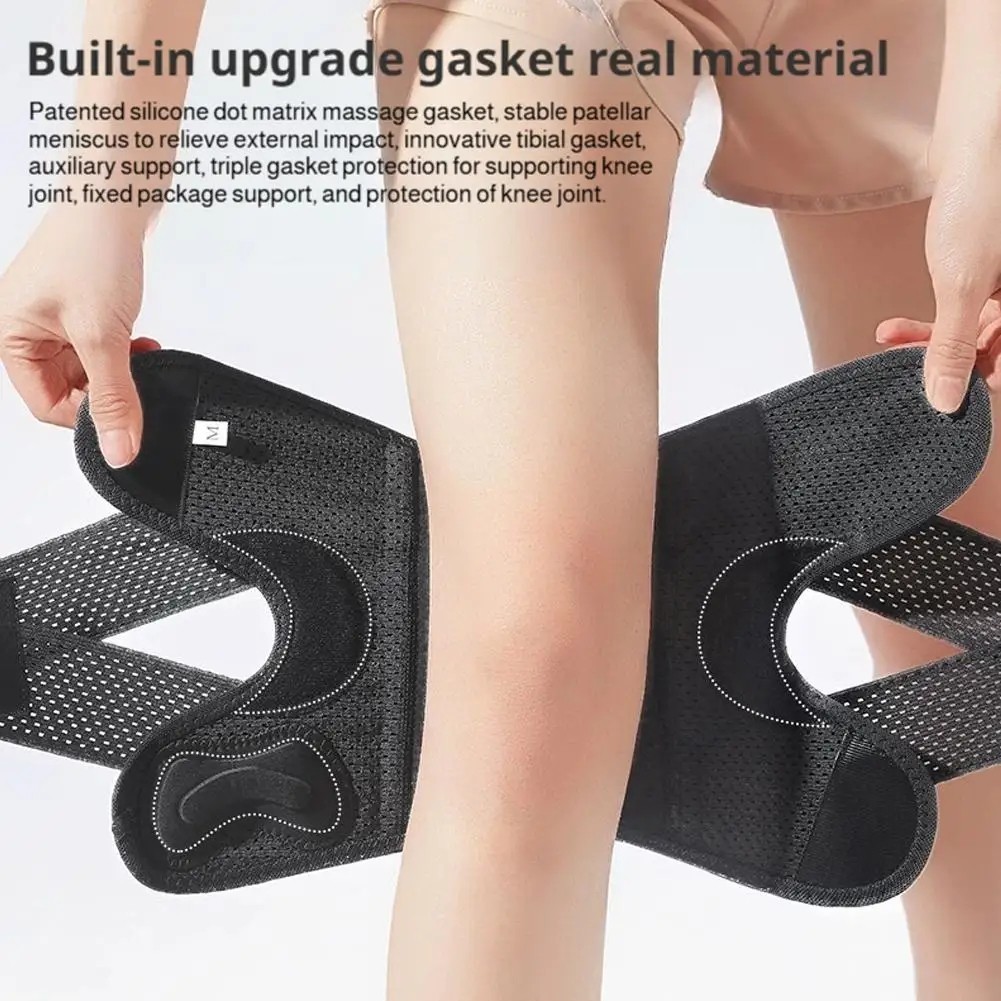 Knee Brace Compression Sleeve Joint Support Open Patella Stabilizer Wrap New