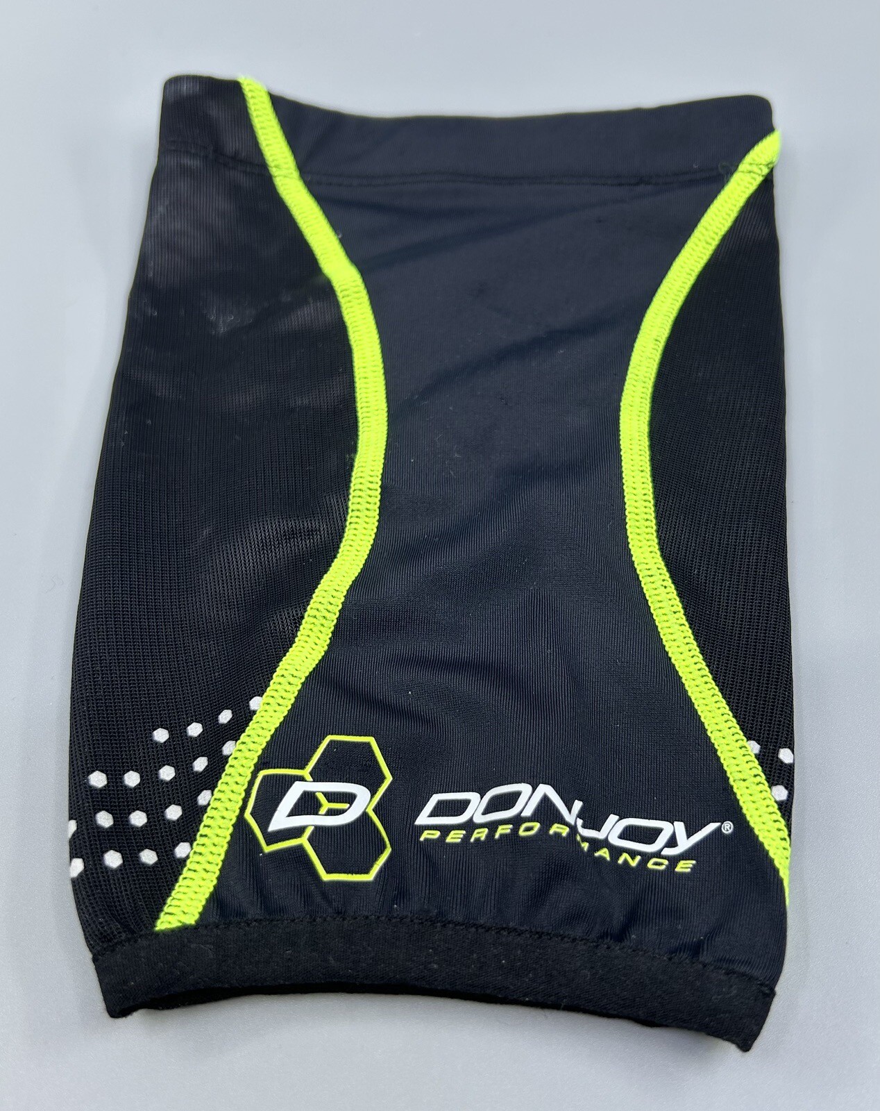 DonJoy Performance Knee Brace Short Undersleeve Size Small Black Slime Green