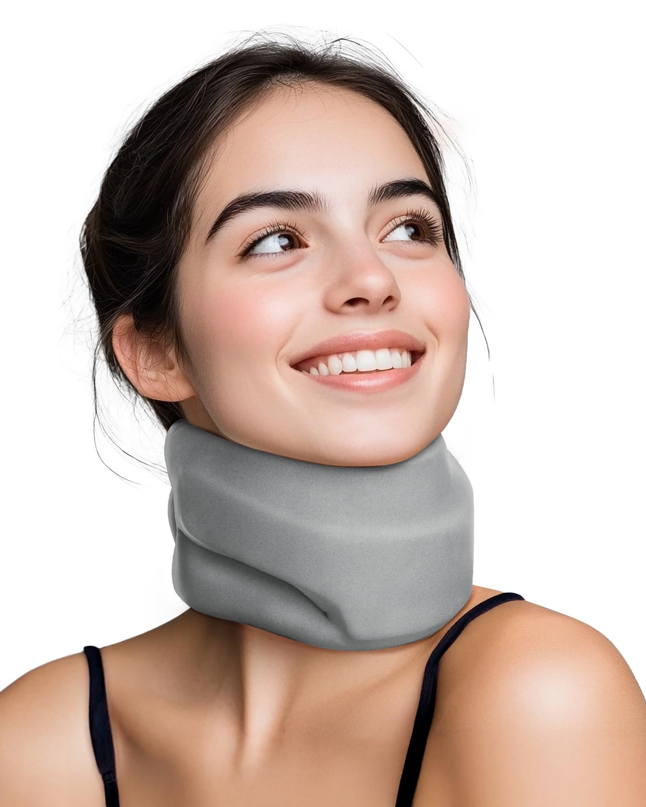 Neck Brace Cervical Collar – Neck Support Brace for Sleeping, Soft Foam Wraps…