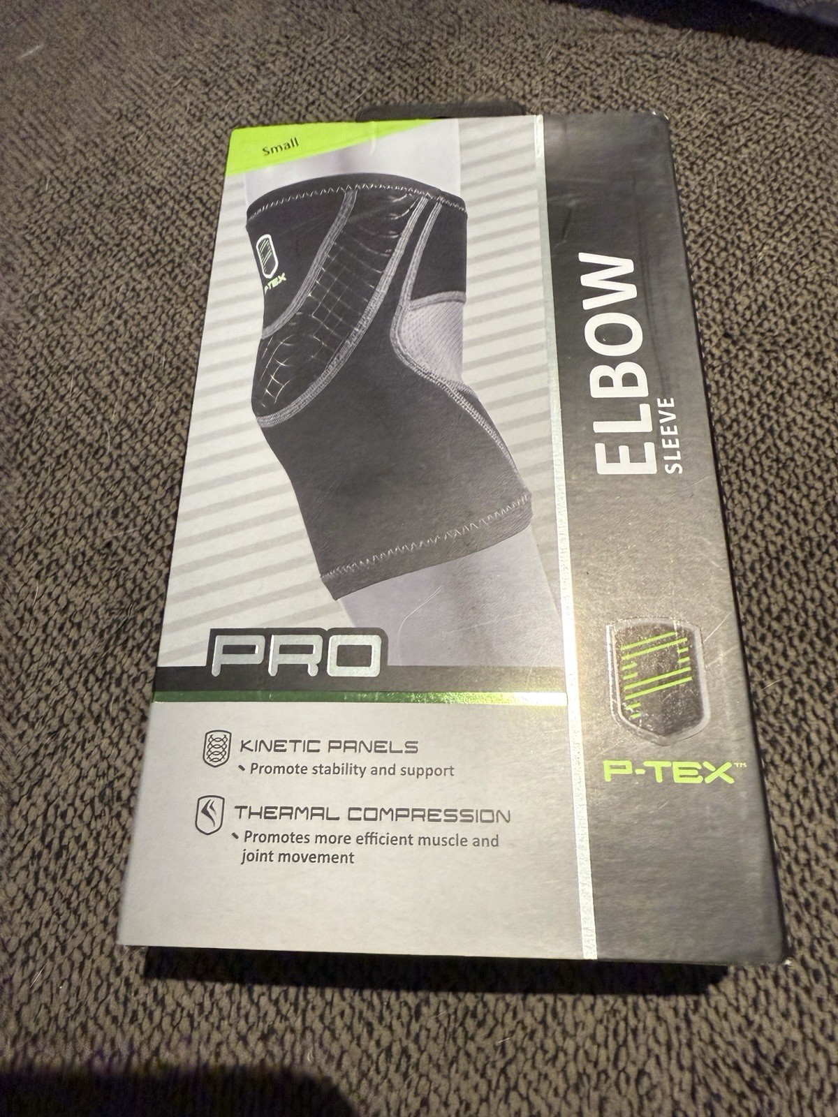 P-TEX PRO Knit Thermal Compression Elbow Sleeve Kinetic Paneling – Small – NIB