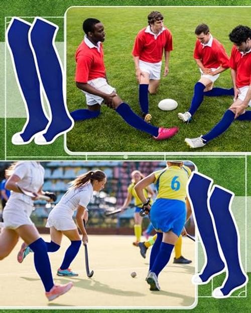 High Football Socks Multiple Sizes over the Knee Baseball Socks Medium Royal