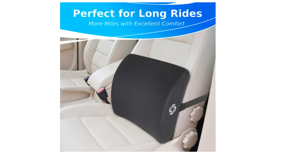 Lumbar Pillow Support Ergonomic Office Chair Lower Back Comfort Memory Foam Car