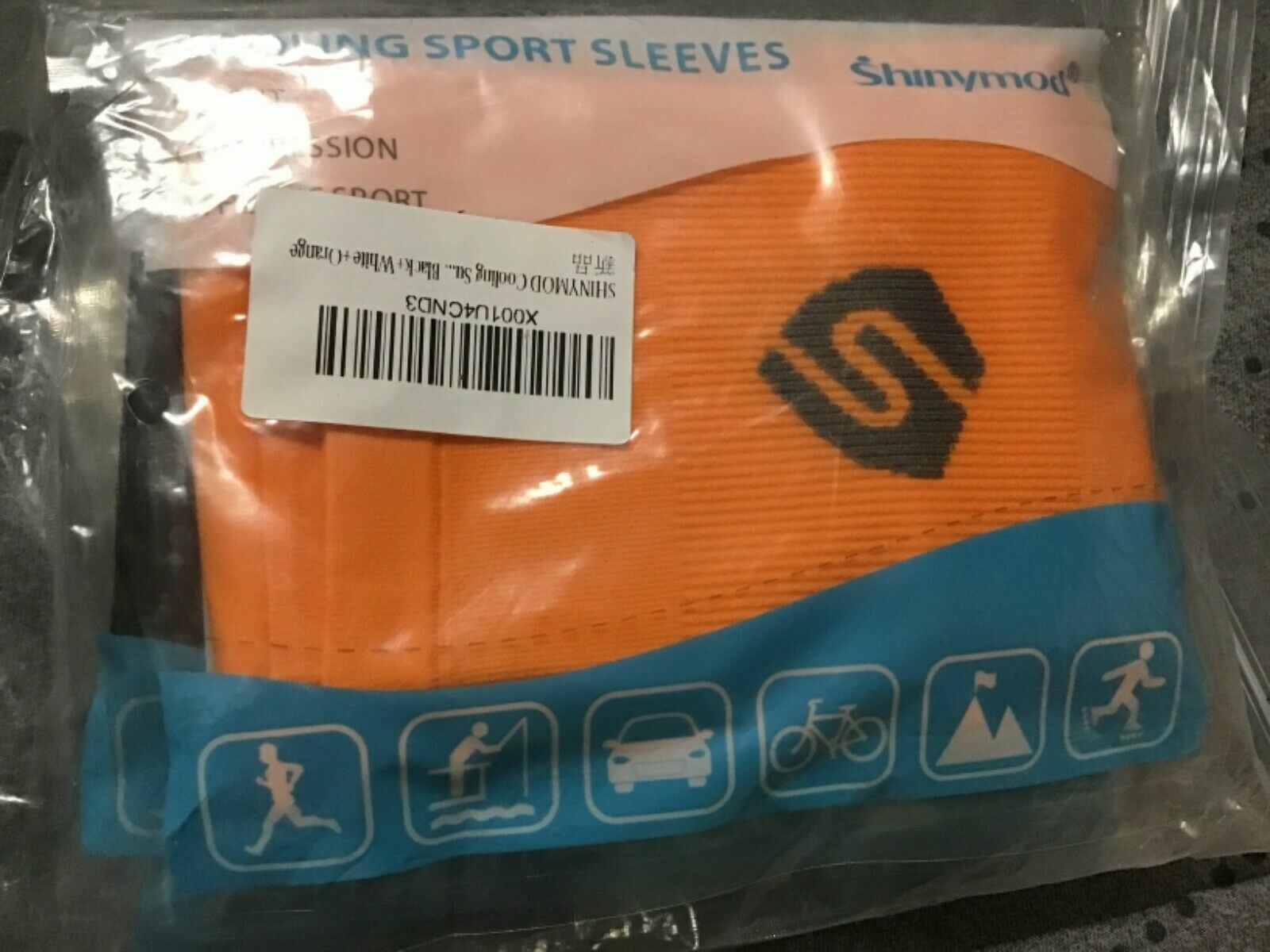Shinymod cooling sleeves black 3 pack white and orange new