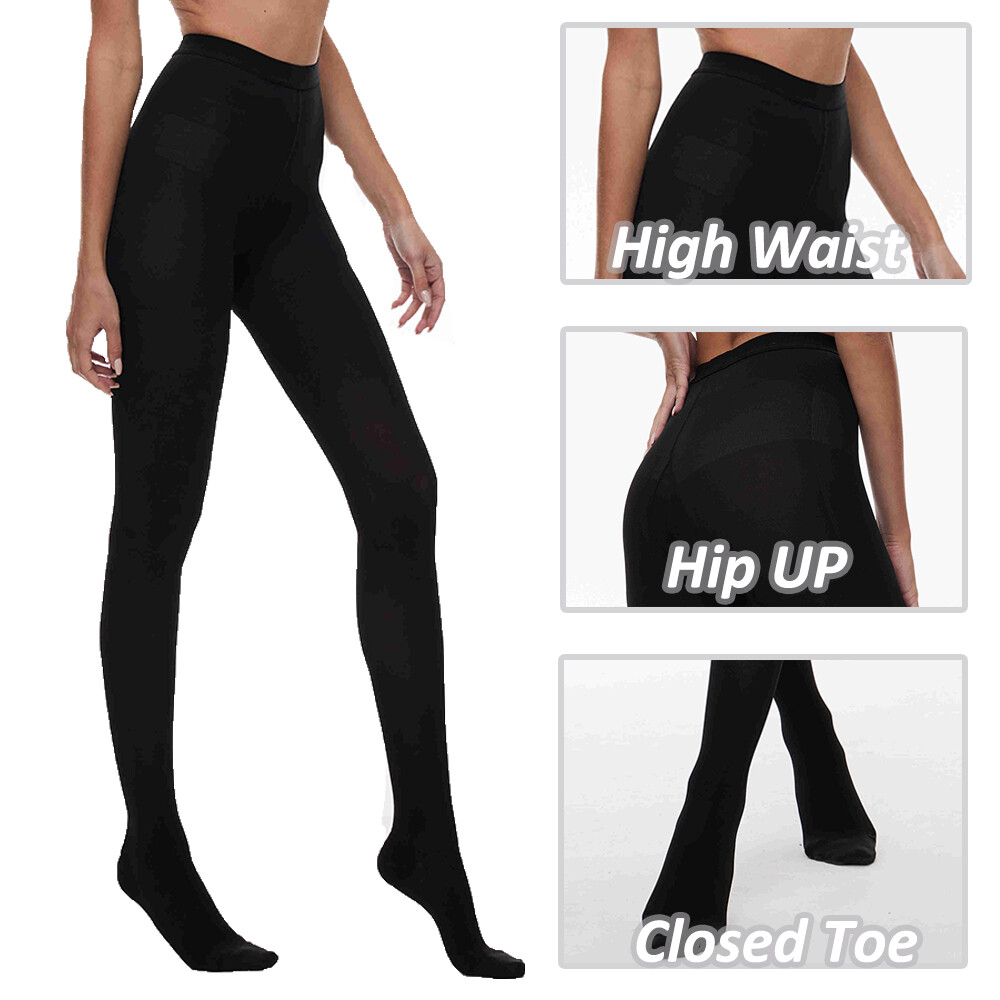 20-30mmHg Women Medical Compression Pantyhose Stockings Varicose Veins Close Toe