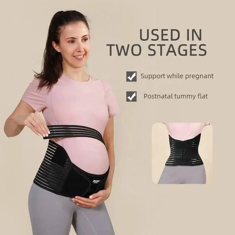 Lightweight Maternity Band Breathable 3 in 1 Belly Support Brace for Abdomen Pe