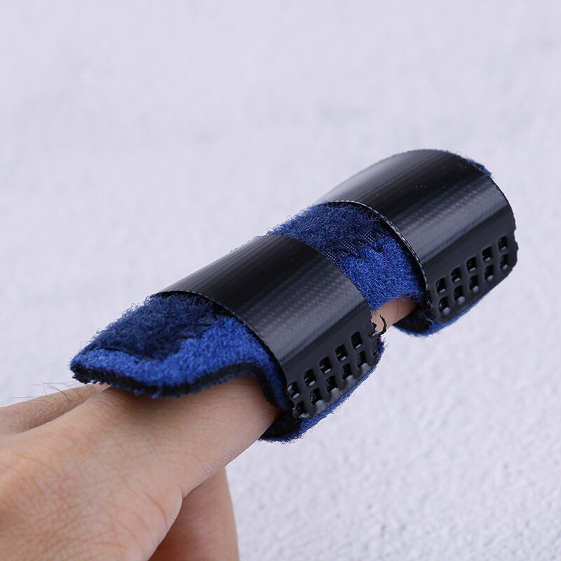 1Pcs Aluminium Finger Splint Brace Adjustable Tape Bandage Corrector Support