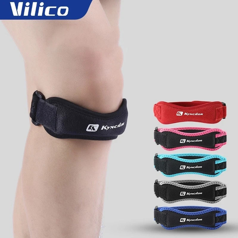 Adjustable Knee Patellar Tendon Support Strap Compression Brace for Sports Runni
