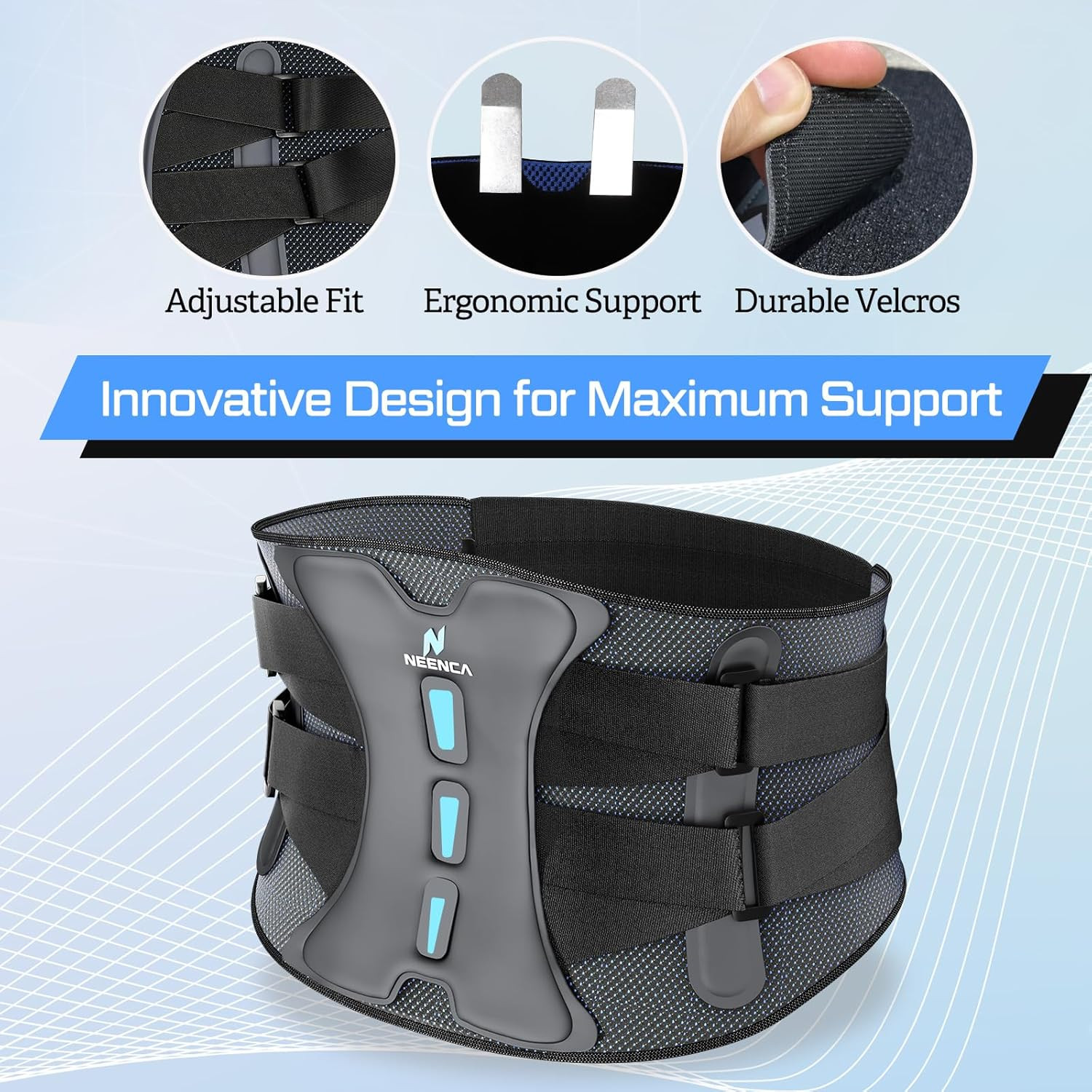 Lower Back Brace for Lower Back Pain Relief, Medical Grade Lumbar Support Belt f