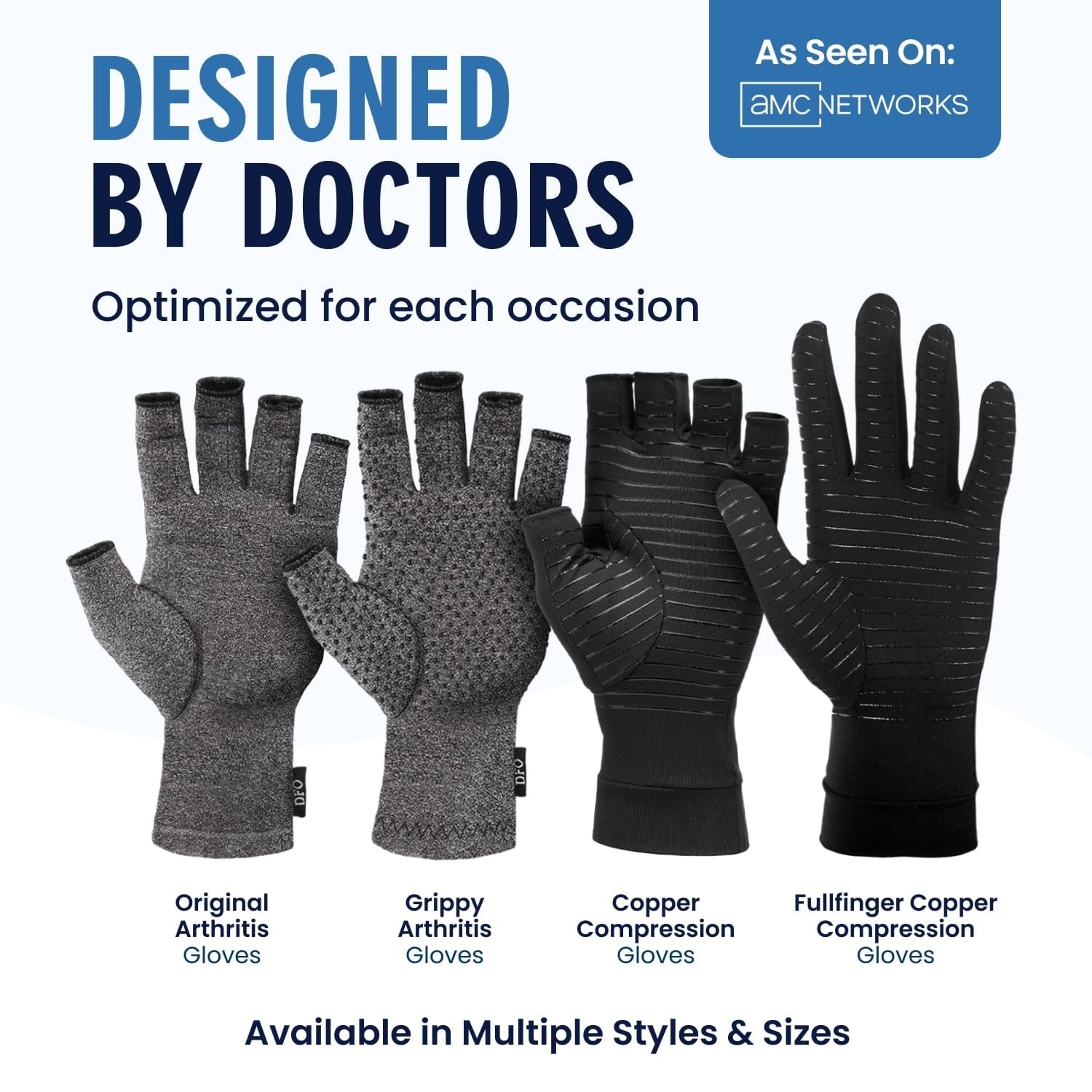 Dr. Frederick’s Original Arthritis Compression Medium (1 Pair), Non-grippy