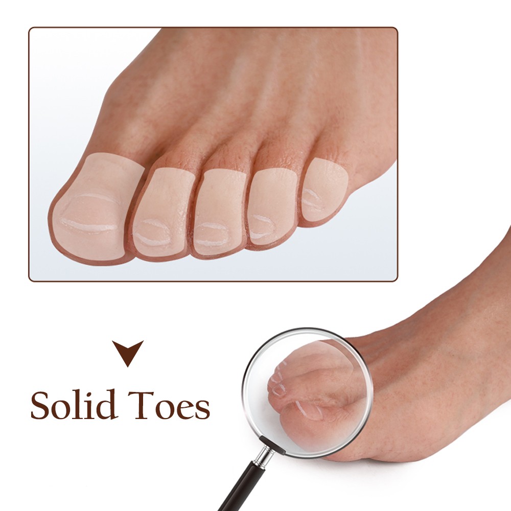 Silicone Prosthetic Leg Cover Foot Sleeve Realistic Lifelike Skin