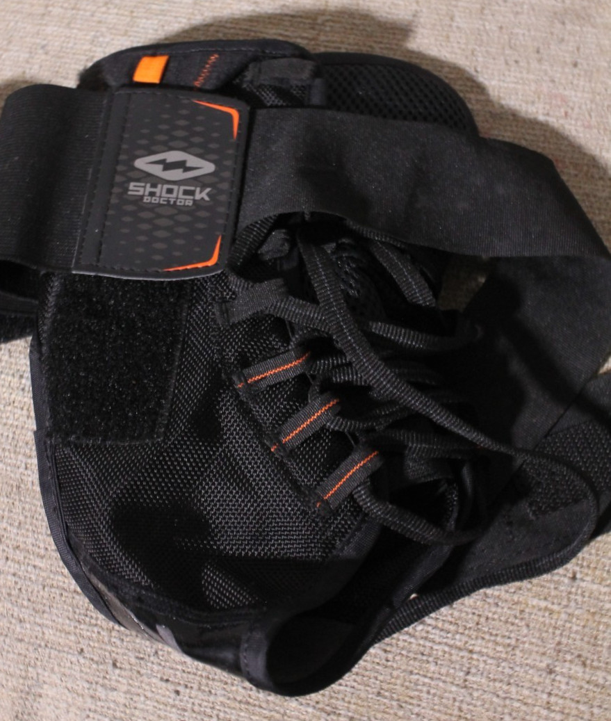 Shock Doctor Ankle Brace Ultra Wrap Lace Up Ankle Support Adult Large Black 851