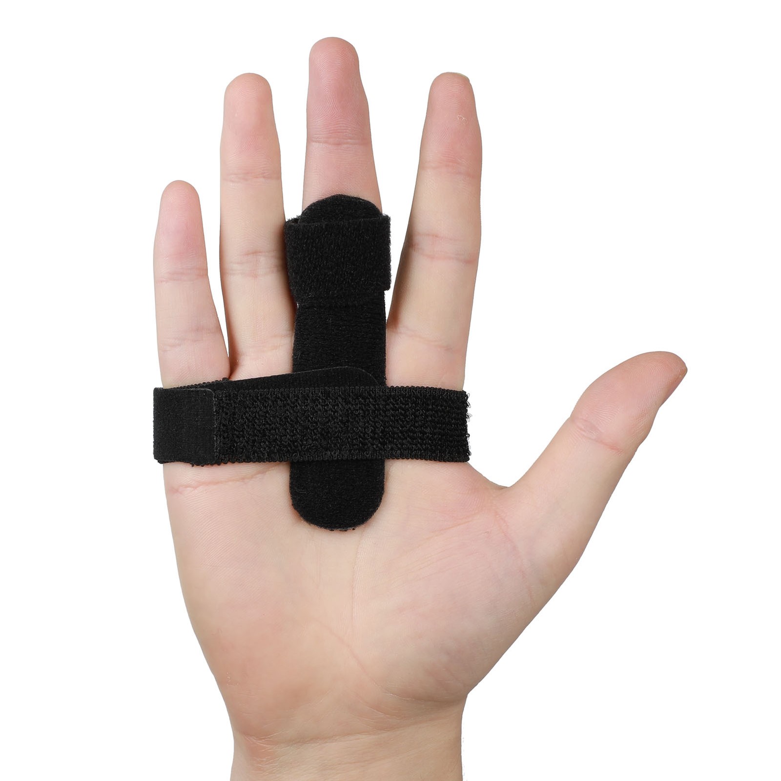 FBA Boutique Latest Improved Black Finger Guard With Steel Plate Finger Orthosis