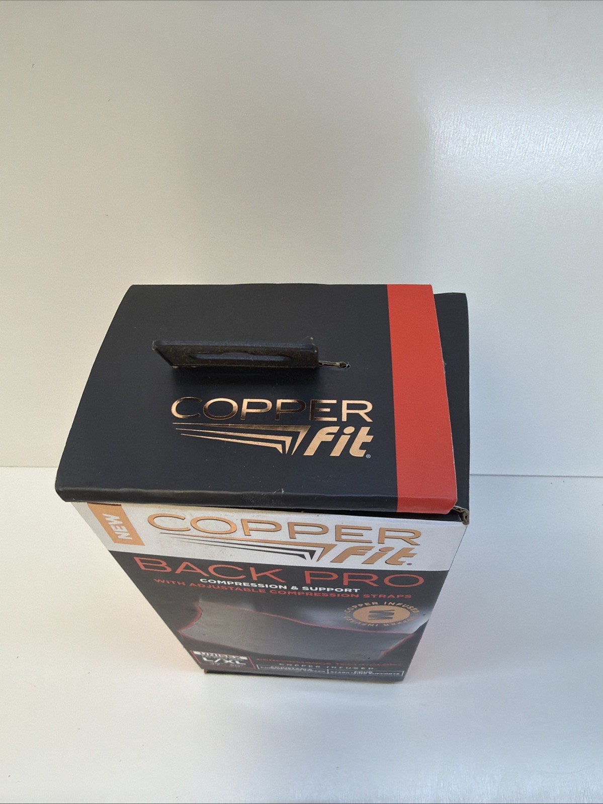 Copper Fit Back Pro Compression Support Belt Adjustable Straps Size L/XL NWT