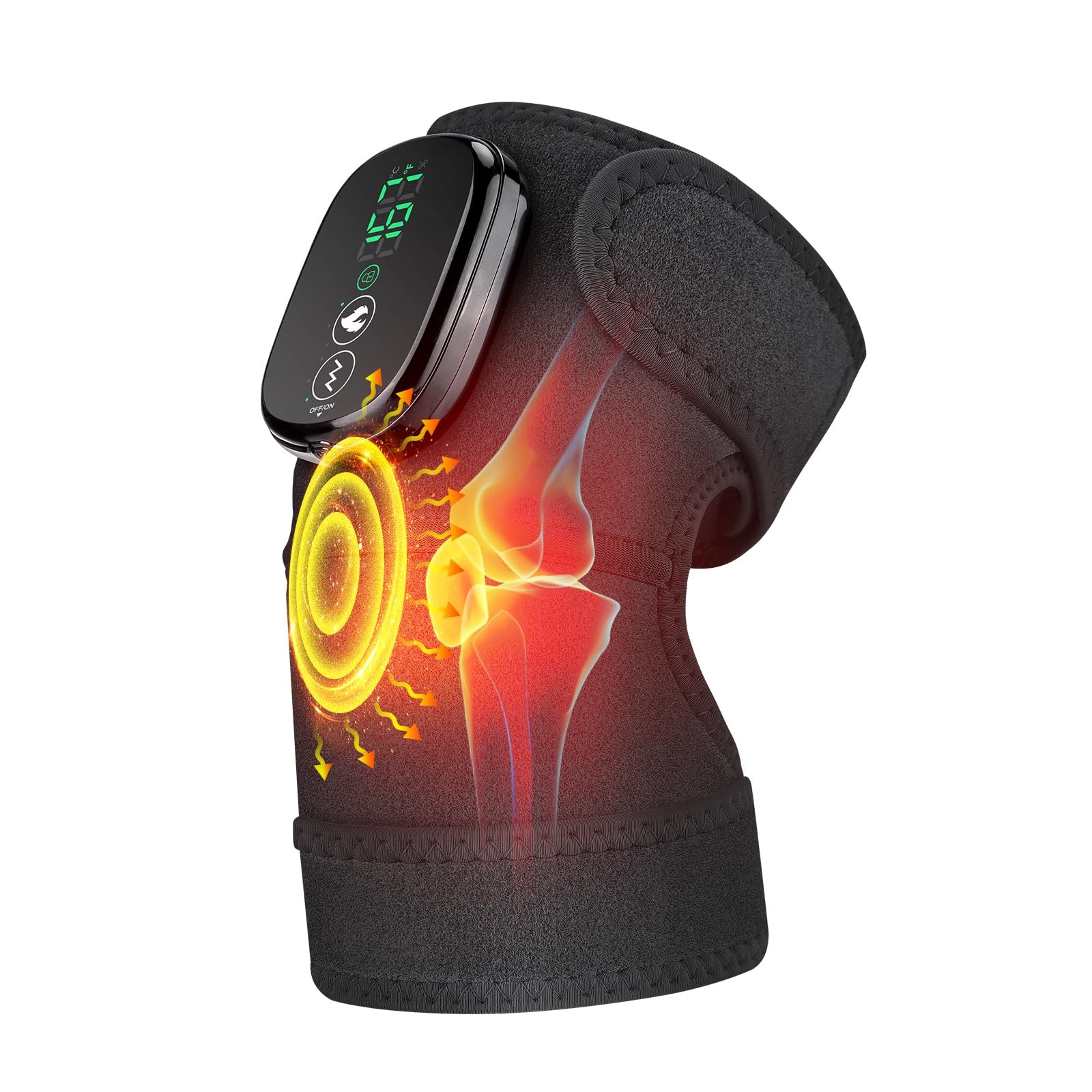3in1 Heated Knee Massager with 3 Modes for Knee Elbow Shoulder