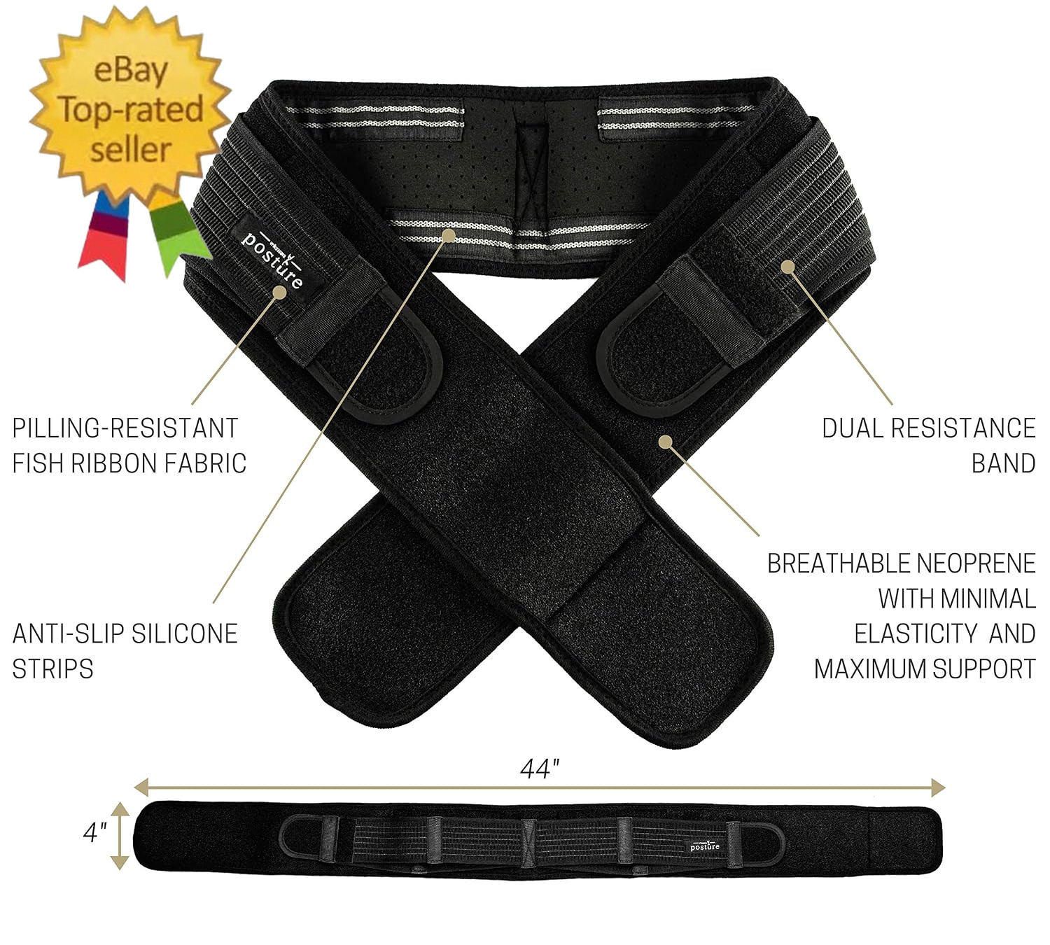 Sacroiliac Hip Belt for Women and Men That Alleviates Sciatic, Pelvic, Lower Bac