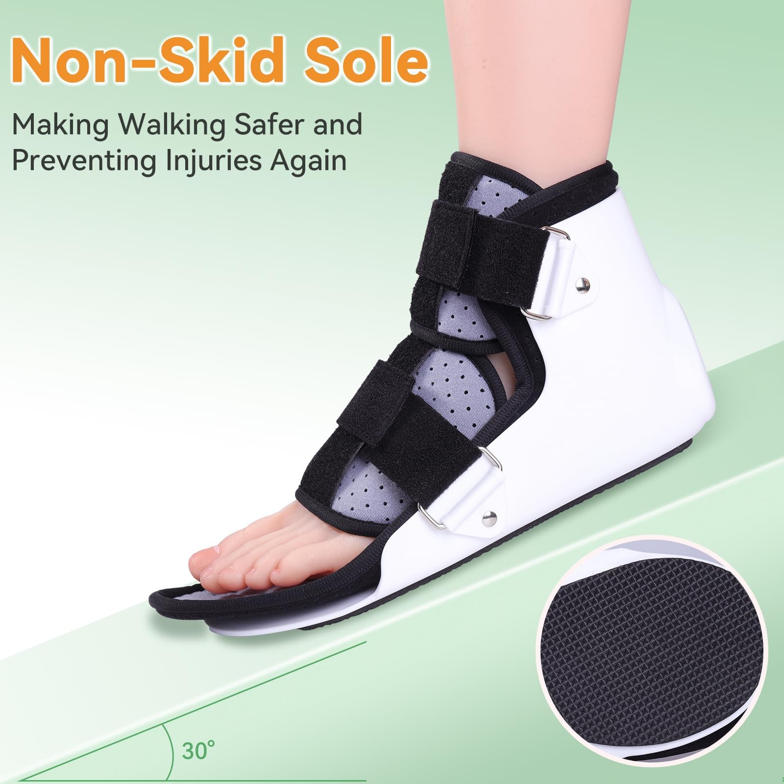 Walking Brace for Broken Toe Injuries, Sprained Ankles, Metatarsal Stress, Po…