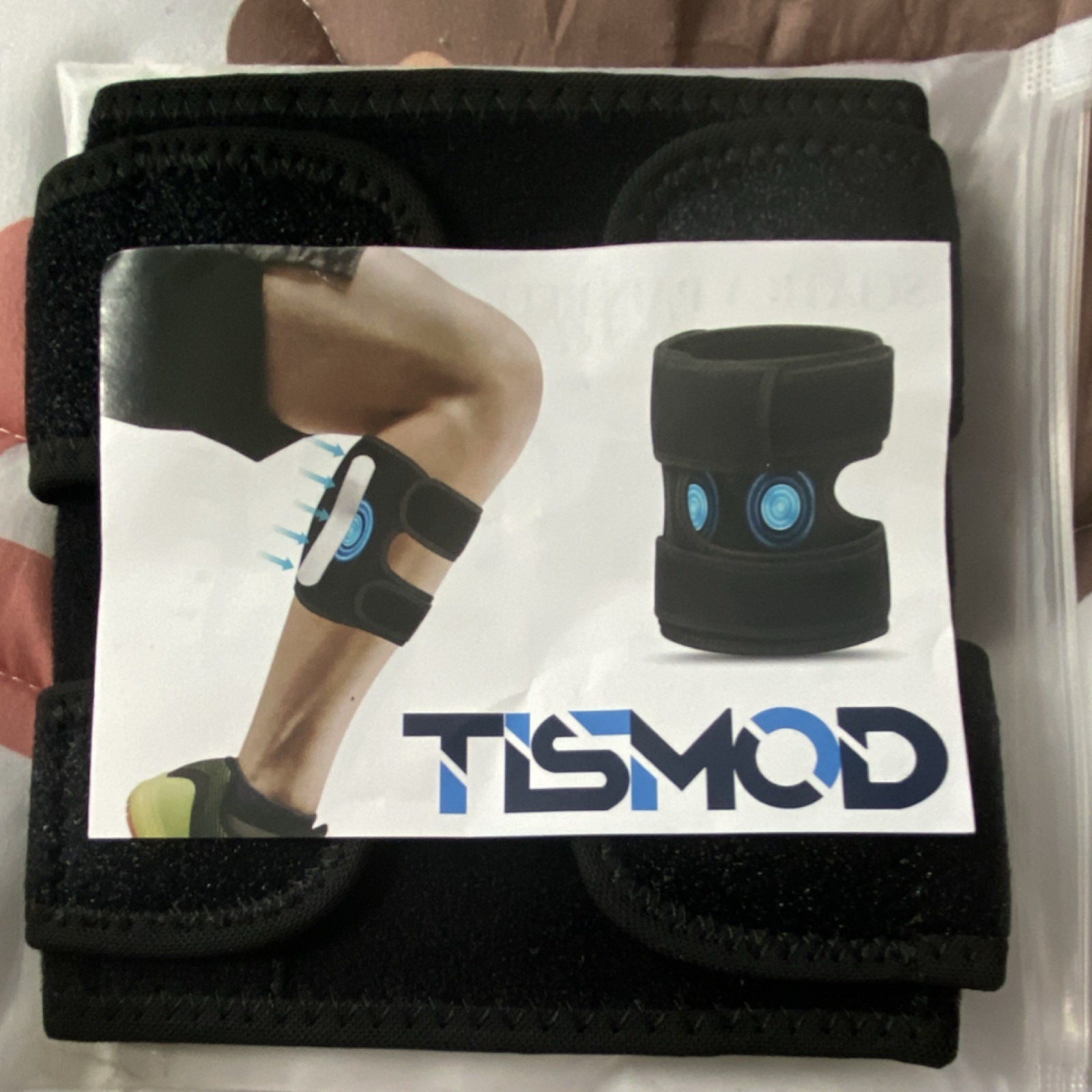 TSMOD Adjustable Knee Brace Support, One Size, Black Stabilization Compression