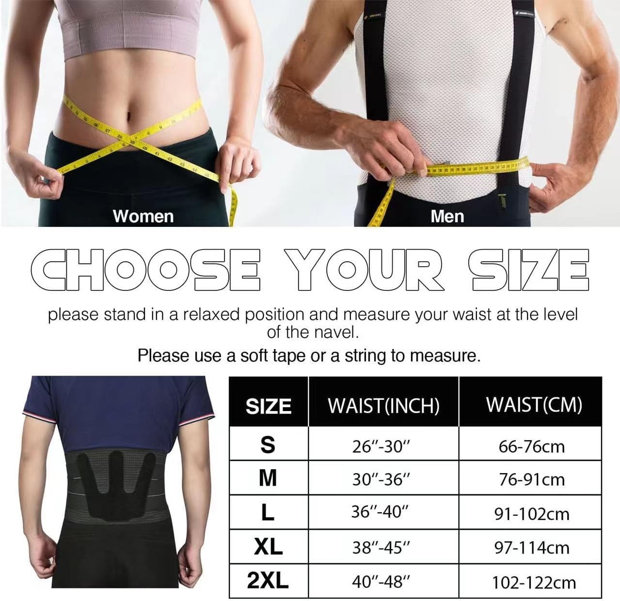 Medical Grade Lower Back Brace Orthopedic Back Protector to Help Aid Back