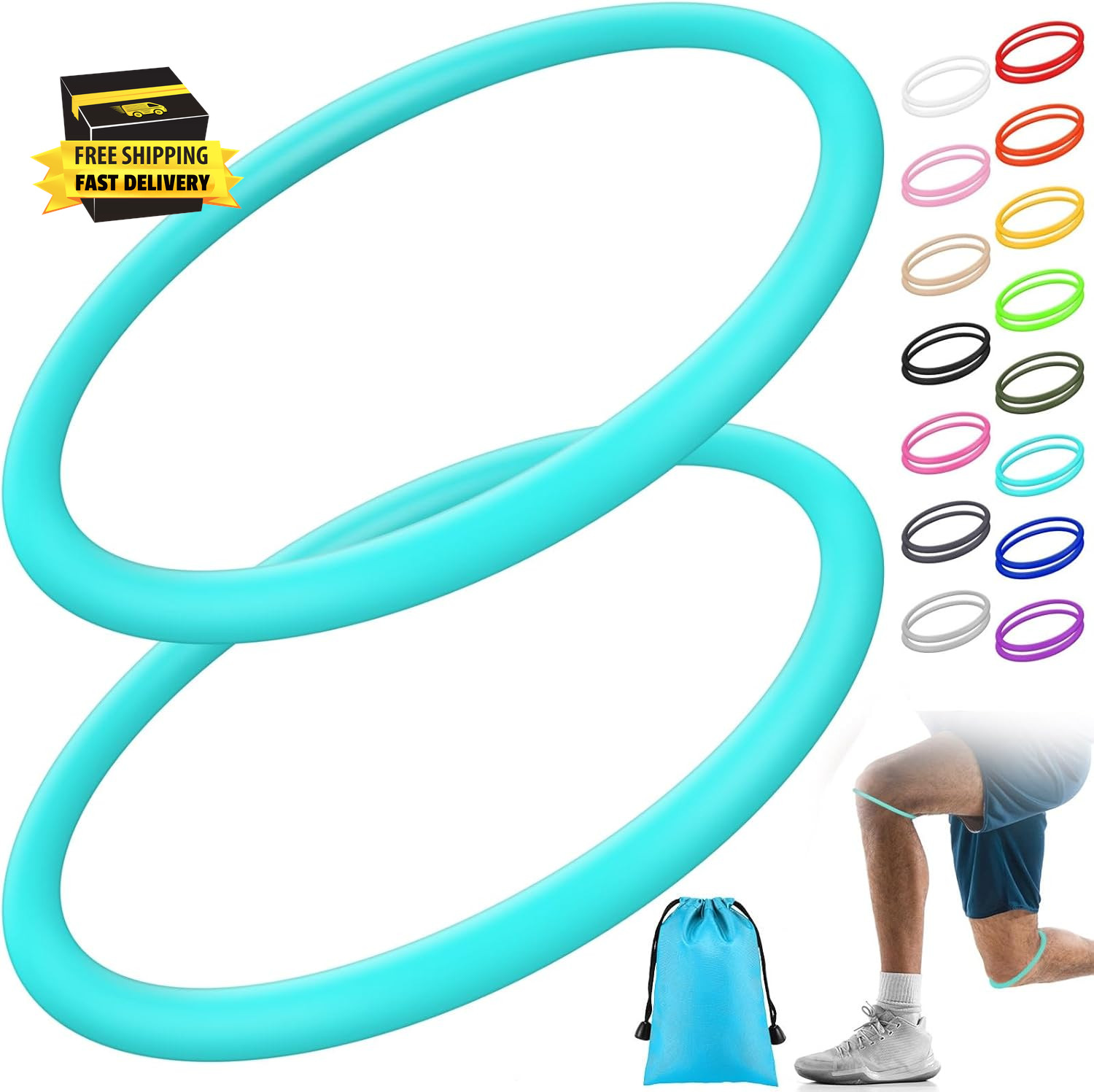 2 Pcs Silicone Patella Knee Band for Basketball Patella Tendon Support Knee Pain