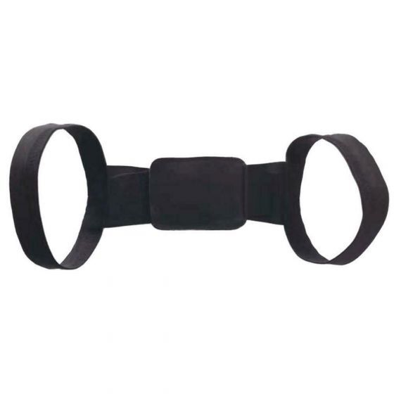Adjustable Back Support Belt Posture Corrector for Men & Women, Black, S Size