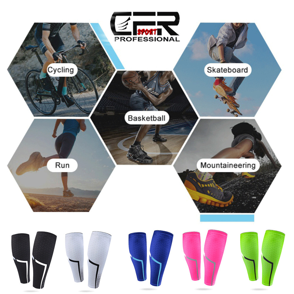 Compression Sleeve Leg Calf Brace Support Socks Sport Gym Pain Relief Men Womens