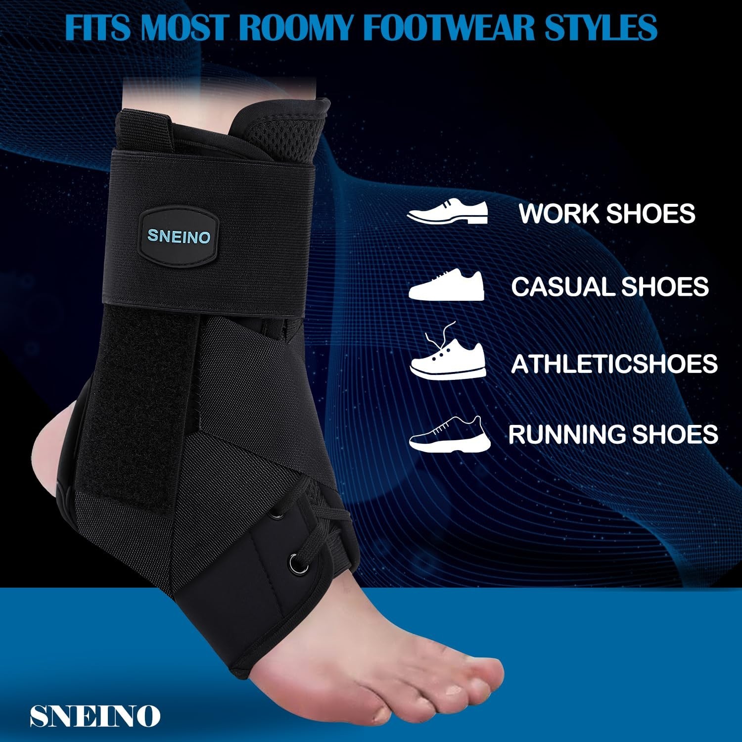Ankle Brace Neoprene Support for Sprained Ankle Injury Recovery Stability