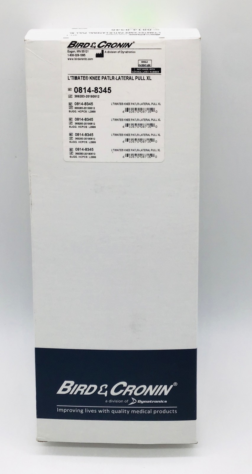 Bird & Cronin 0814-8345 L’Timate Knee Patlr-Lateral Pull XL