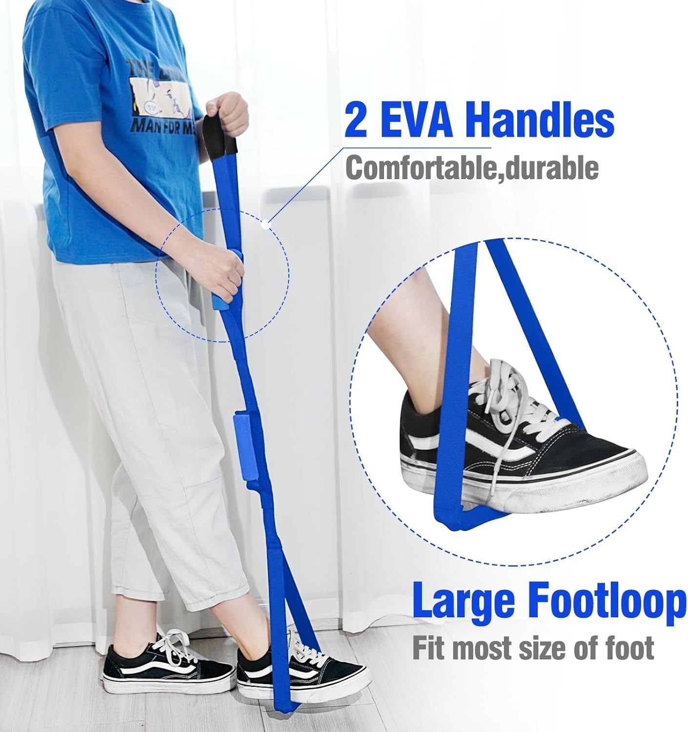 Compact Leg Lifter Strap with Ergonomic Grips – Perfect for Elderly Assistance