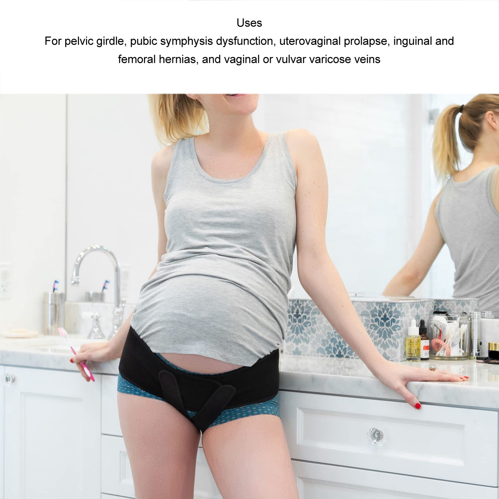 Pelvic Support Belt Professional Comfortable Elastic V Sling Uterus Support Belt