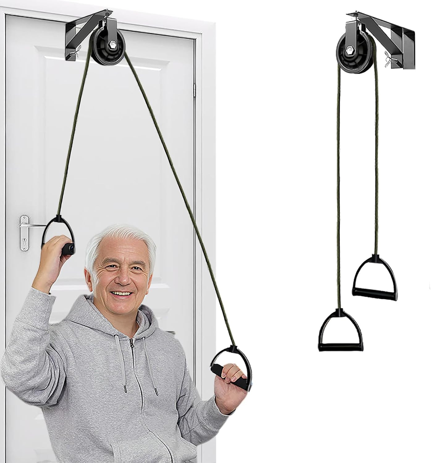 Shoulder Pulley for Physical Therapy with Fixed Metal Bracket, Shoulder Pulley o