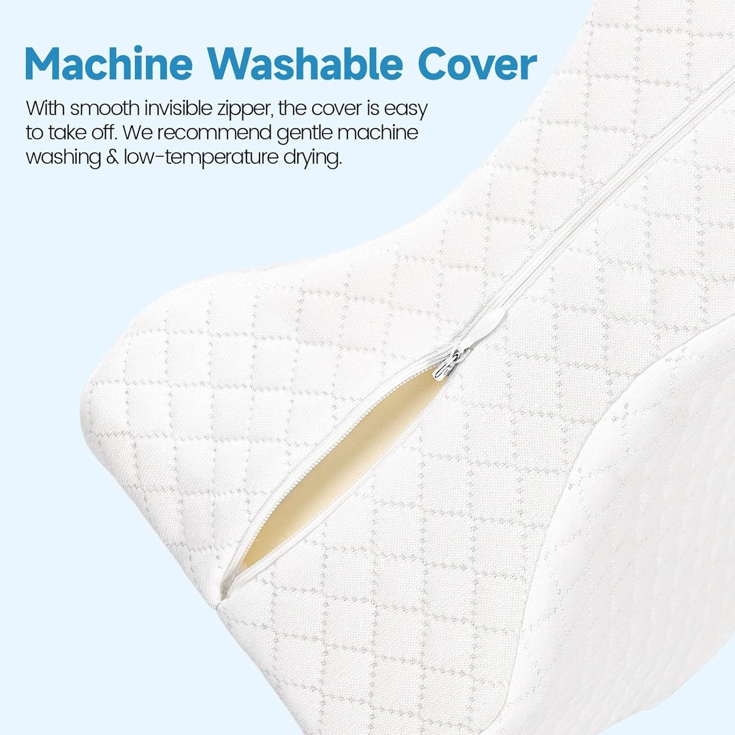 Memory Foam Knee Pillow for Side Sleepers, Support Leg Pillow for Side Sleeping,