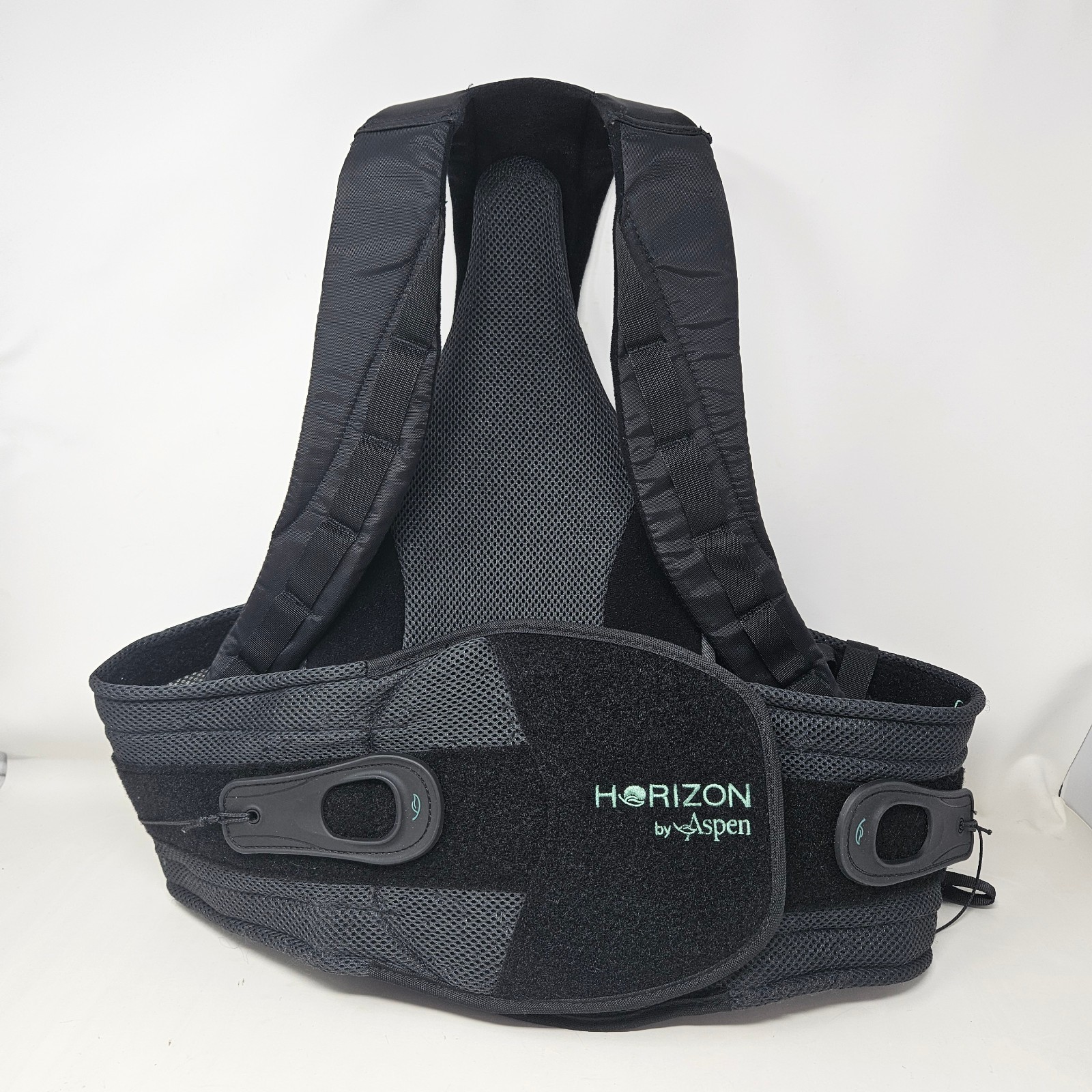Aspen Horizon Adult One Size Adjustable Back Brace Black