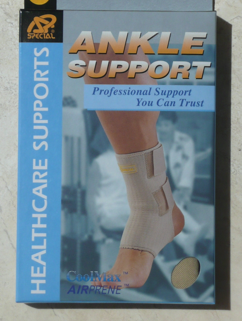 ANKLE BRACE/SUPPORT LARGE only, Hook&Loop Closures, Open heel/toe,All Sports