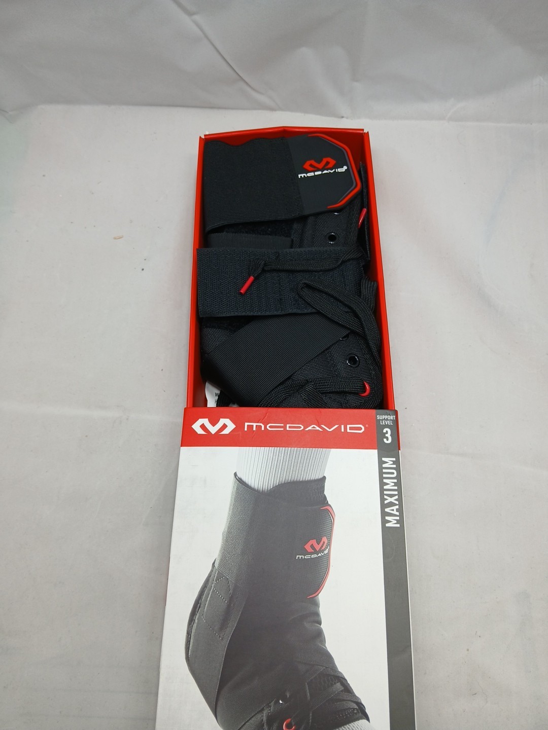 McDavid 195 ankle brace lace-up W/straps level 3 large 9–9.5 New