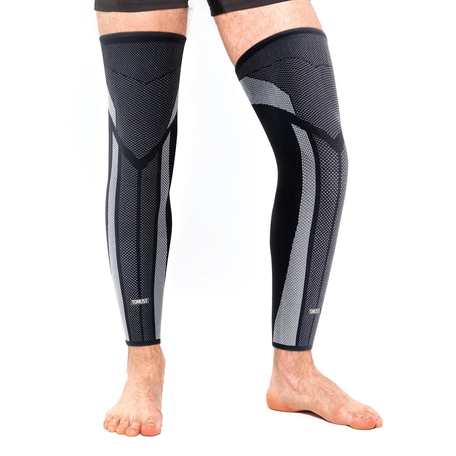 Full Leg Compression Sleeve (Pair), Thigh Support, Calf Protect, Anti Slip Lo…