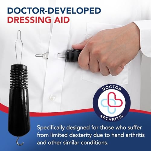 Button Hook Zipper Pull Assist Device for Seniors Arthritis