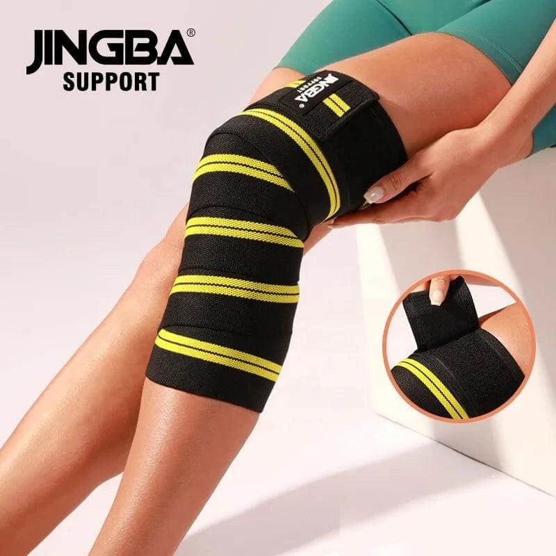 Elastic Knee and Elbow Support For Weightlifting Power lifting Fitness Gym Worko