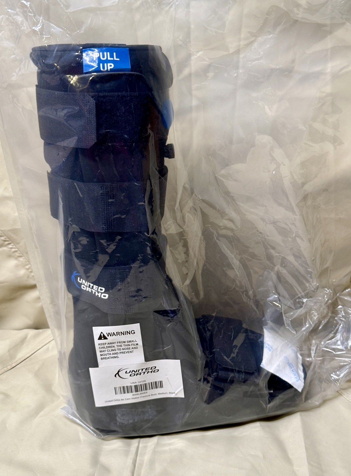 United Ortho Air Cam Walker Fracture Boot Medium Black New