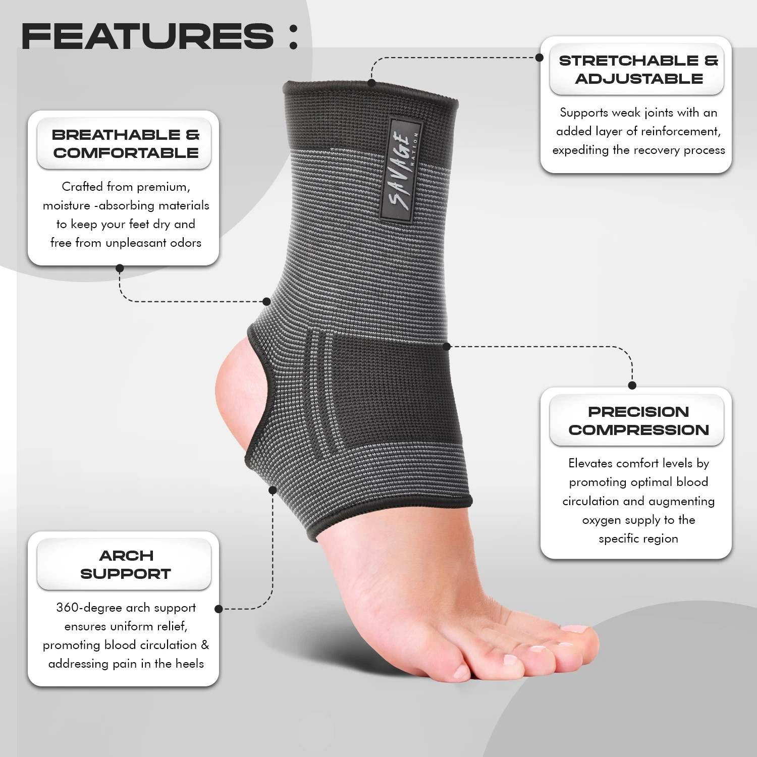 🔵 Presadee Traditional Open Toe 30-40 mmHg X-Firm Compression Leg Calf Socks