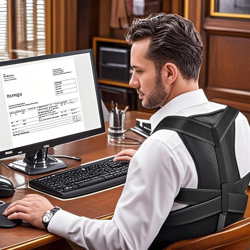 Adjustable back cover shoulder posture correction strap for men and women
